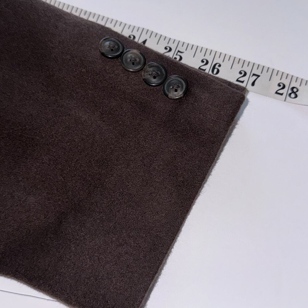 Mens Arnold Brant Cashmere Blazer Chocolate Brown Casual 3 Button 44 Long - Picture 7 of 10